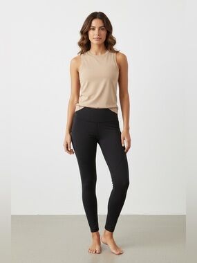 Freely Women’s Ribbed Athletic Tank Tan Size Large